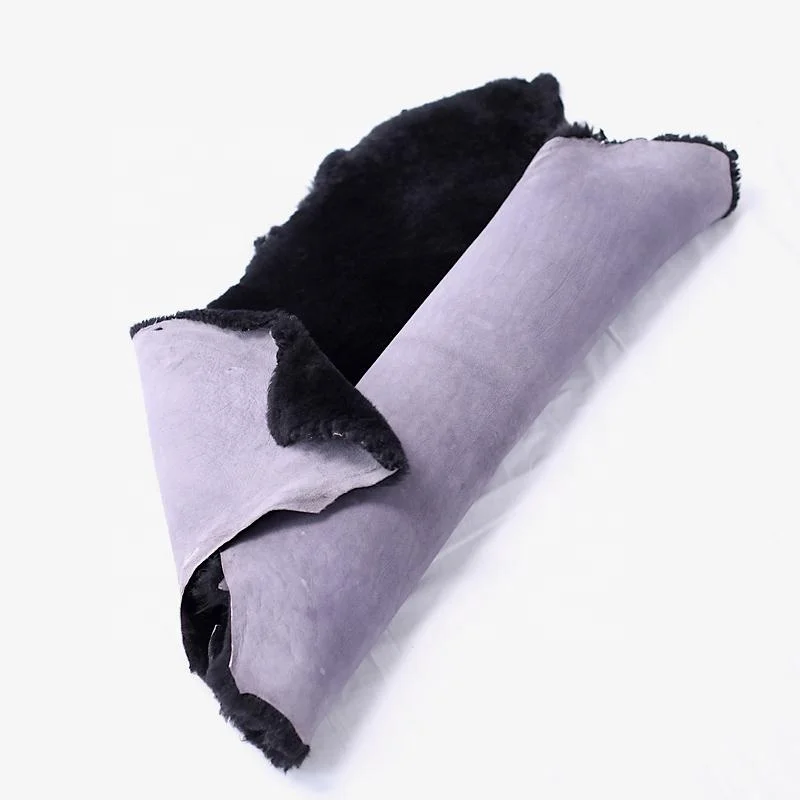 China supplier lamb skin fur lining fabric shearling hides