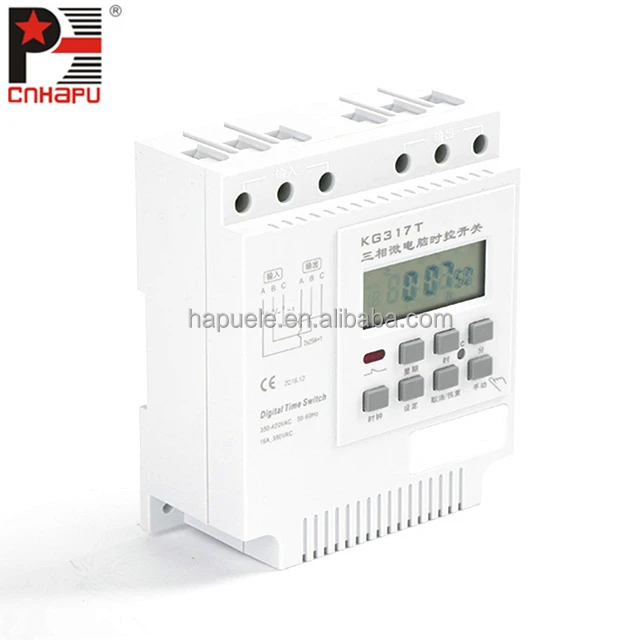 KG317T three phases 380v battery timer switch,electrical timer,analog timer
