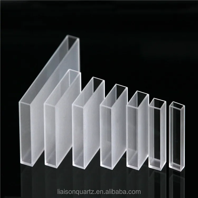 Стандартный стеклянный кварцевый кювет всех размеров