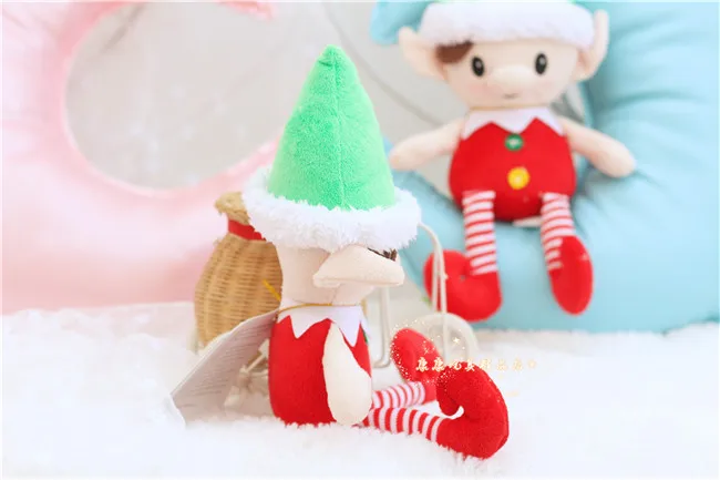 High Quality Soft Baby Plush Doll Stuffed Christmas Elf Promotional Gift Custom Plush Toys