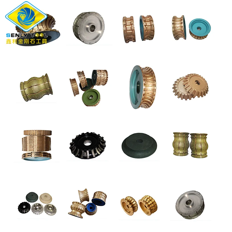 Segmented diamond router bits / profile wheel for granite segment profiling bit