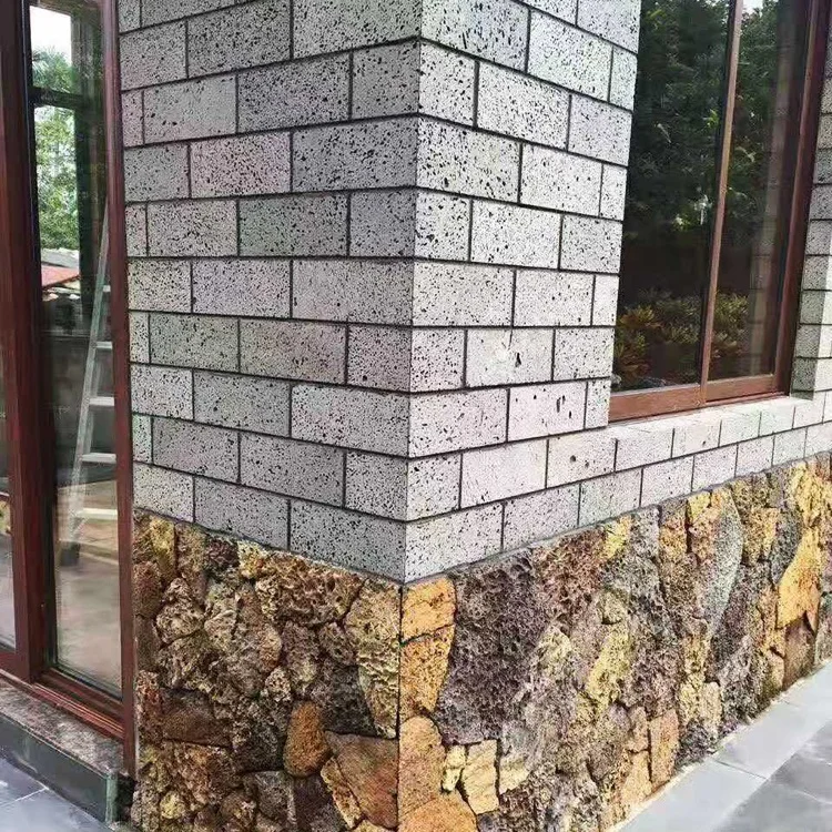 Super Nice Garden Home Outdoor Indoor Decoration Natural Volcanic Basalt Lava Rocks Stacked Stone Exterior Wall Tiles For Sale