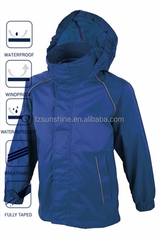Mens Shiny Nylon Reflective Windbreaker Jacket with bag