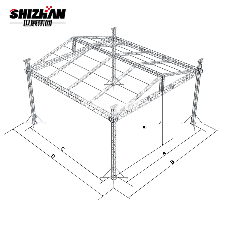 Aluminum Lighting Speech Stage Space Roofing Truss Structure
