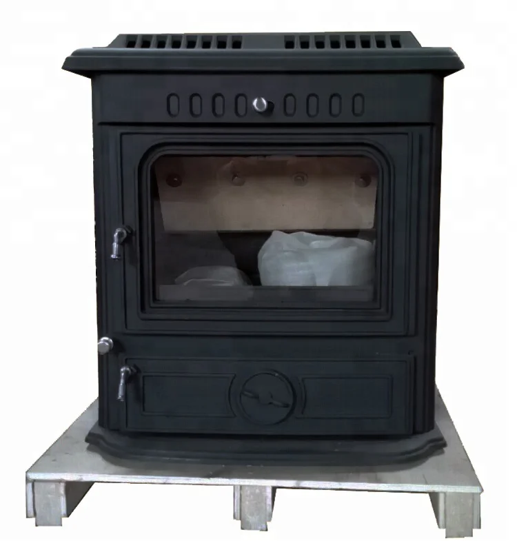 Classical Matt Black Freestanding Cast Iron Wood Stoves For Home