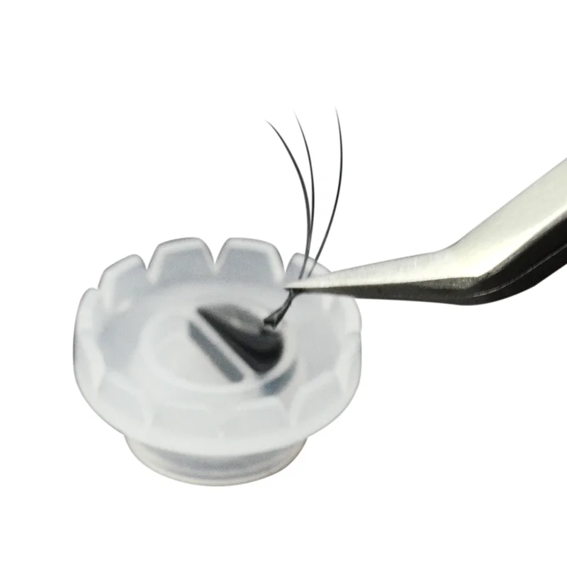 Оптовая продажа, индивидуальный держатель клея для ресниц, быстрое кольцо-чашка с цветами