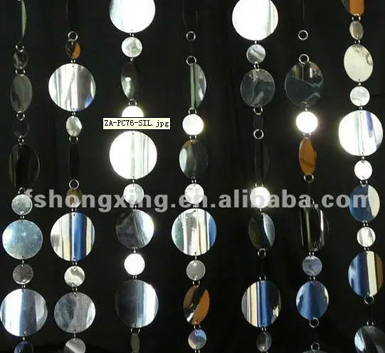 hot sale silver hanging beaded curtains for weddings