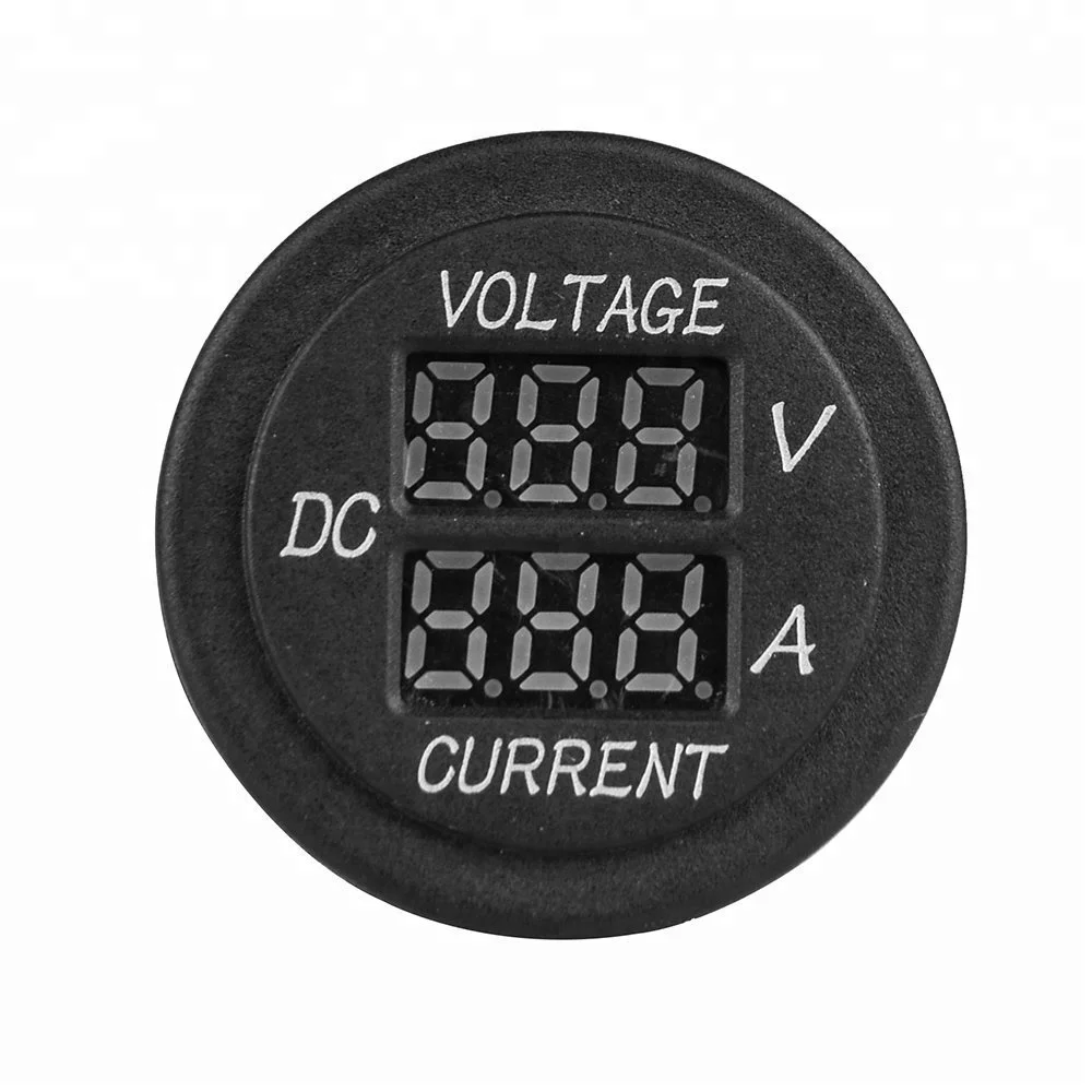 Motorcycle car dc 12v 24v voltmeter ammeter led