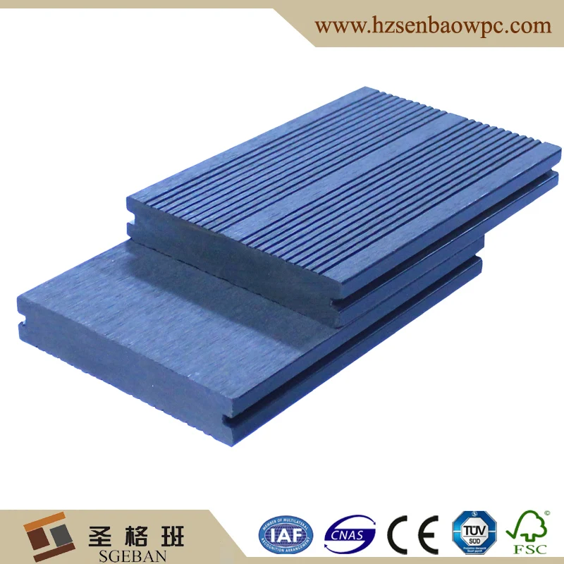 Senbao China lame de terrasse composite wpc flooring outdoor anti-uv wpc decking