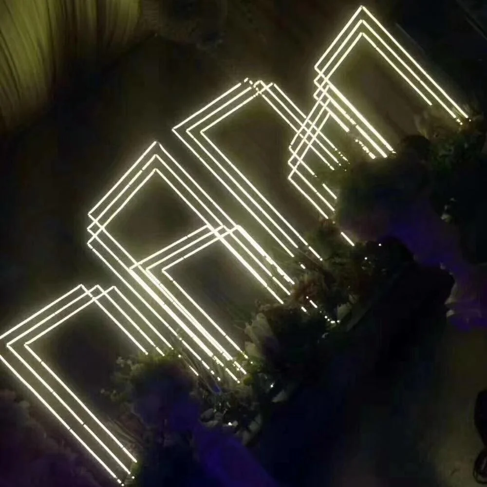 Весенняя звезда светодиодная геометрическая форма свод свадебный фон праздничное событие сценическое украшение