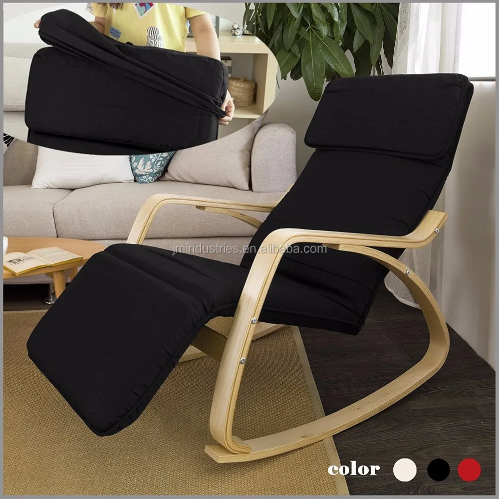 Comfortable Relax Rocking Lounge Chair with Foot Rest