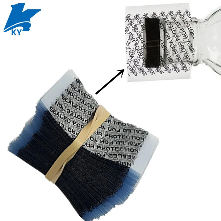 Sealed for your protection labels, shrink cap seal, cut shrink bands