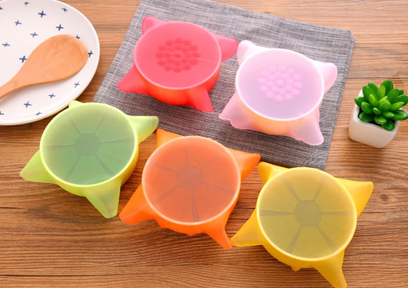 Силиконовая крышка для пищевых продуктов, многоразовая силиконовая пластиковая кухонная обертка для микроволновой печи