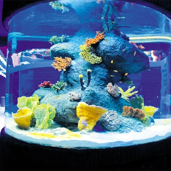 big cylinder acrylic aquarium fish tank