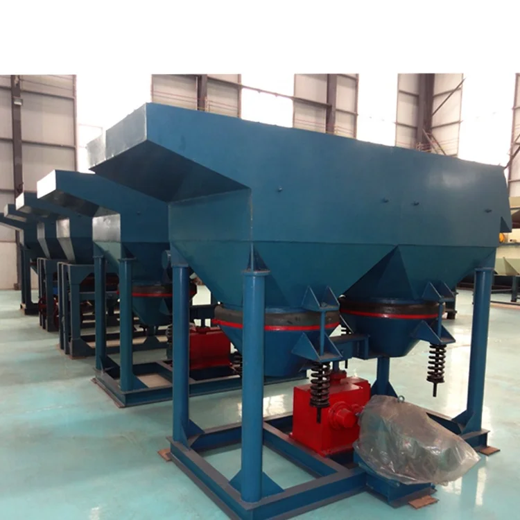 JT-1070 (2-2) Jig machine (Gravity separation) + shaking table(concentrate separation) for gold ore