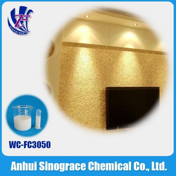 Анионные фтор акриловый полимер смолы эмульсия для краски WC-FC3050
