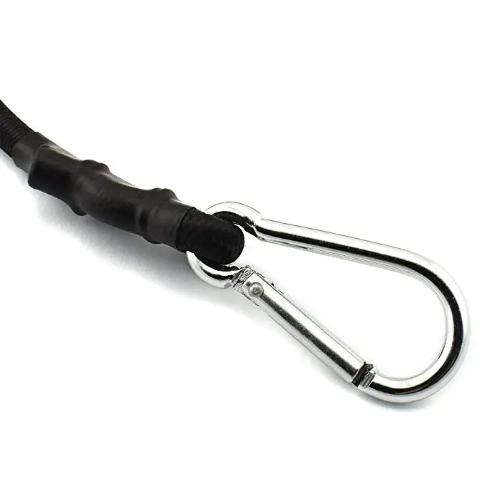Heavy Duty 8mm Latex Elastic Bungee Cord with Carabiner Spring Snap Hook