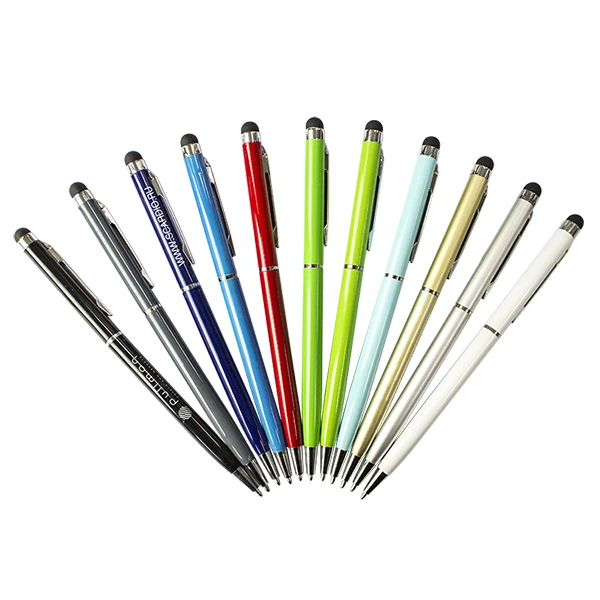 
Wholesale Promotional Gifts Soft Crystal Stylus Metal Ballpoint Pens 