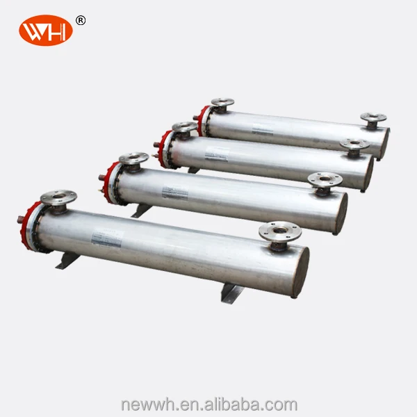 Freon Flexible  Water Titanium Evaporator, PVC Tube in Shell Titanium Heat Exchanger, Plastics Shell Tube Heat Exchanger