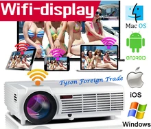 New LED96 Android WIFI Video HDMI USB DVB-T 1280×800 Full HD 1080P Home Theater 3D LED projector