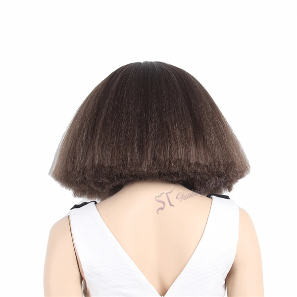 ST Guangzhou Cheap Wholesale Lady Gaga Style Straight Short Synthetic Wigs For Women