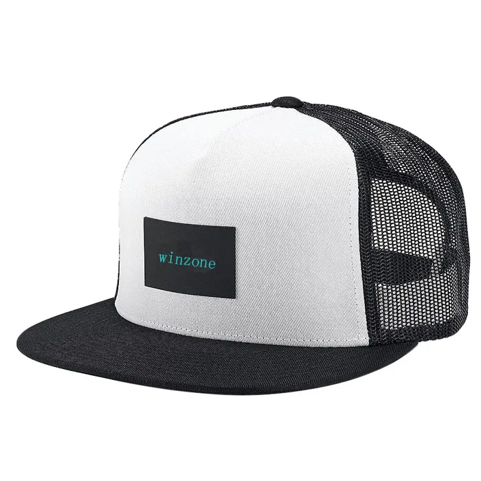 2018 promotional short bill plain trucker cap mesh hat