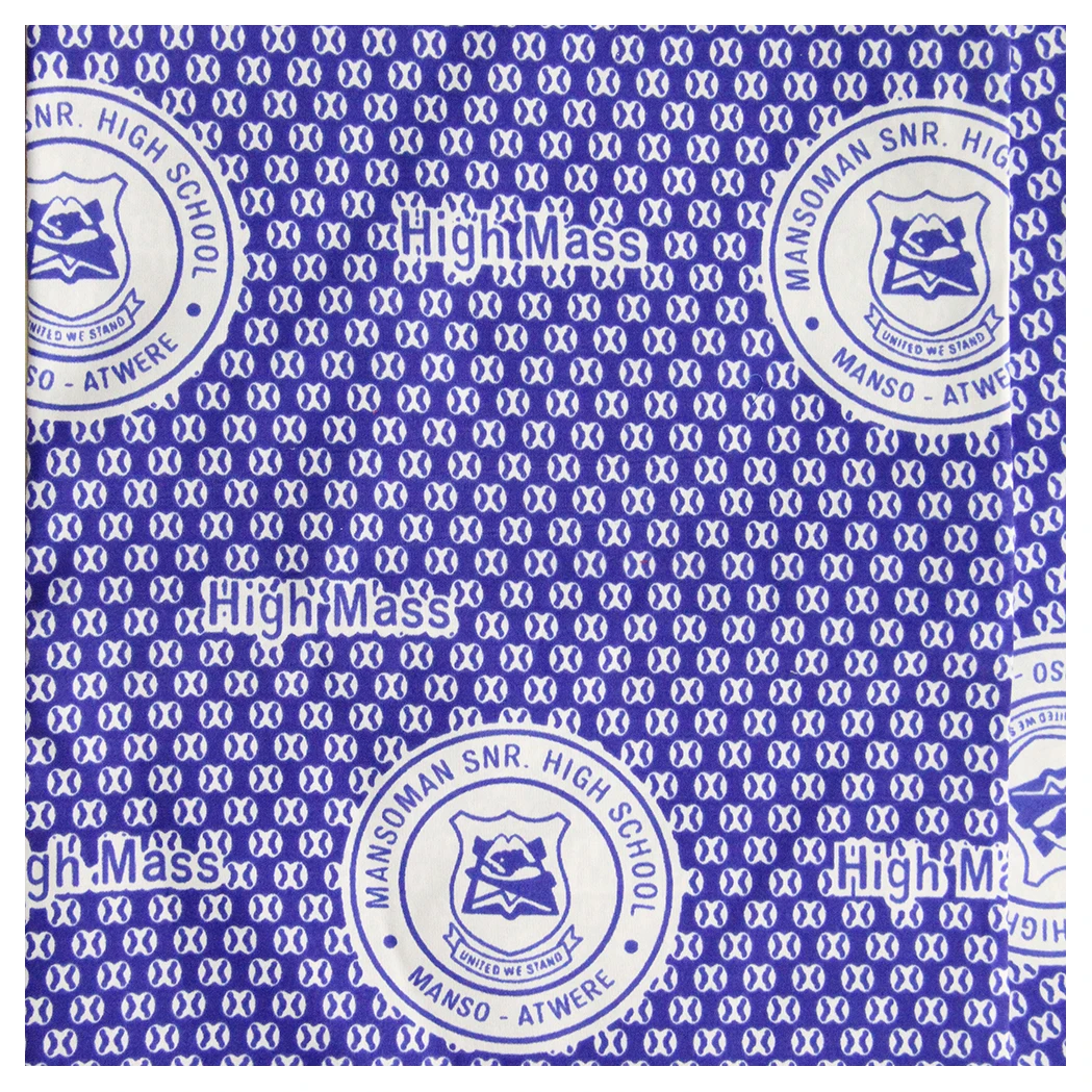 
african fabric 72*60 Ghana school uniform fabric 100% cotton fabric 