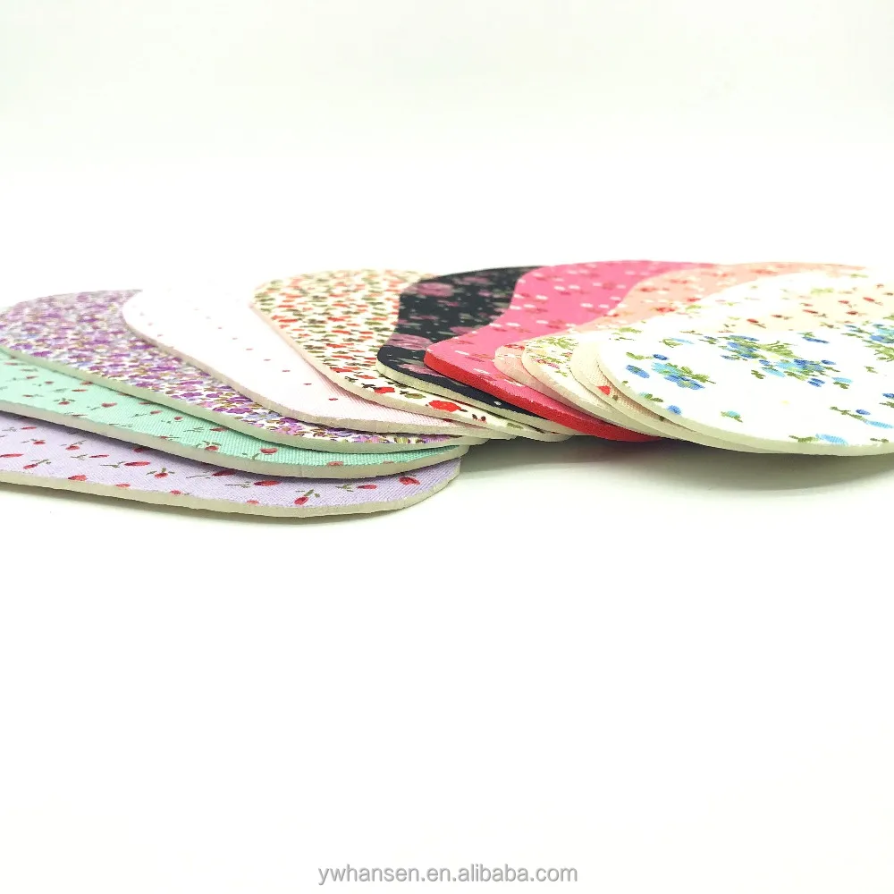 HS-Wholesale ultra soft & comfortable fits all unisex printing floral cotton & latex shoe insole