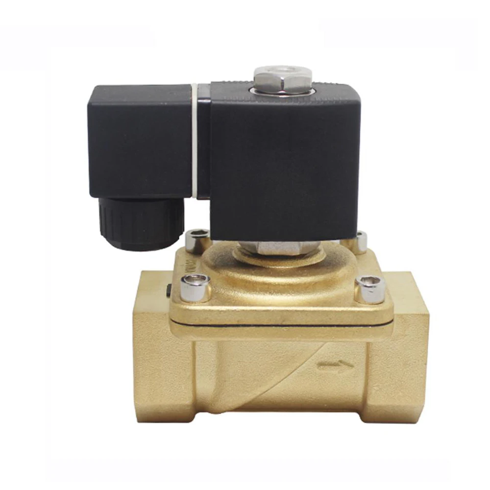 COVNA DN25 1 inch 2 Way 12 Volt Normally Closed Diaphragm Brass Solenoid Air Valve
