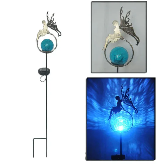 Factory Solar Stake and Metal Garden Stake Wholesale with Angel Design