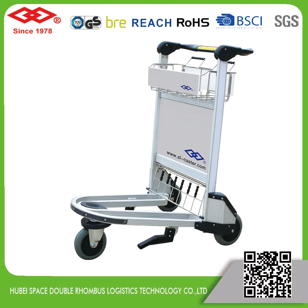 Высокое качество оптовая продажа алюминий нести тележка аэропорт корзина