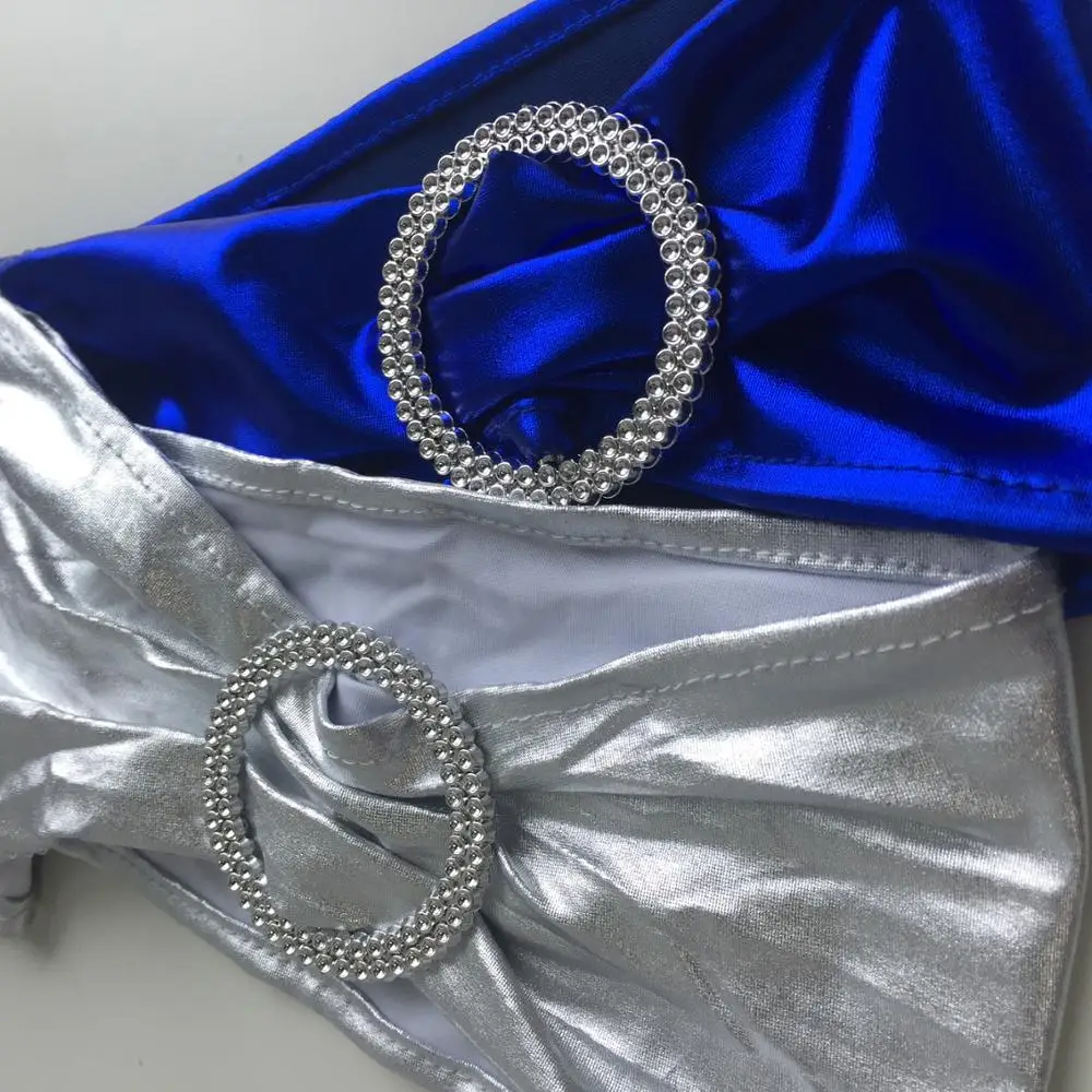 Fancy cheap metallc gold chair sashes for weddings