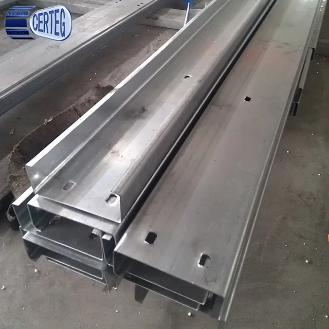 
6m / 9m Galvanized structural steel c channel / C profile / Z purlin 