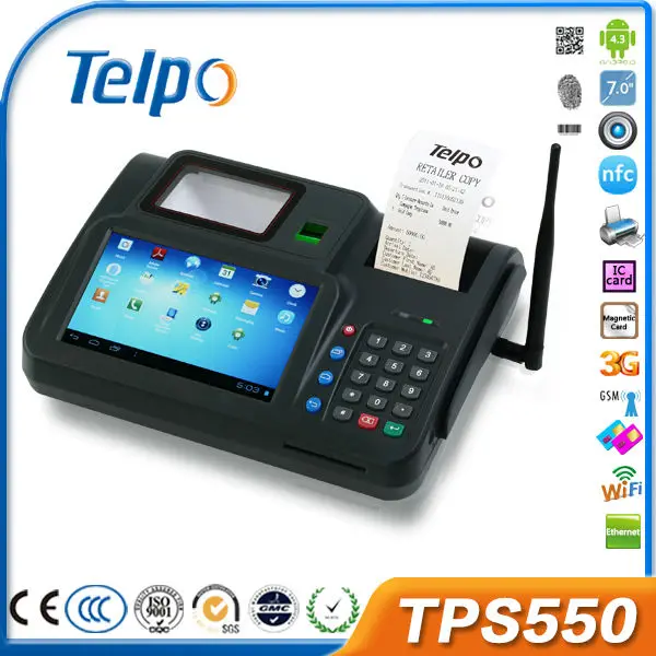 Ручной считывания штрих-кодов Pos терминал TPS550 портативные Windows мобильный терминал пос