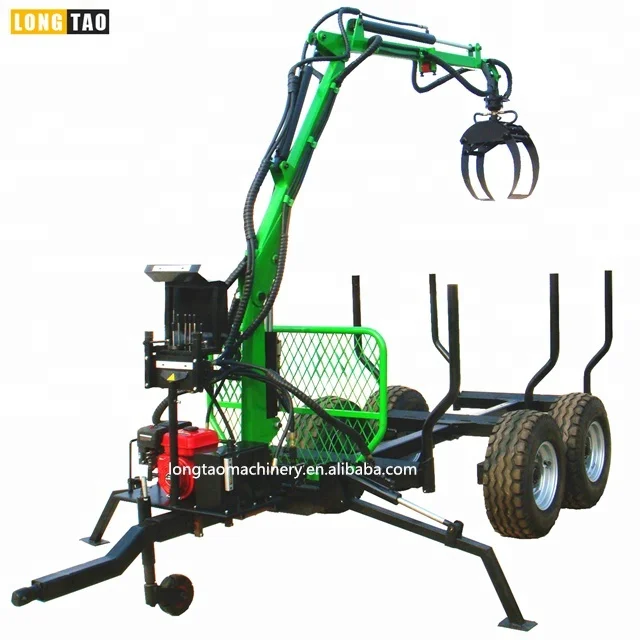 Compact Tractor ATV Quad Forestry Timber Crane Trailer European