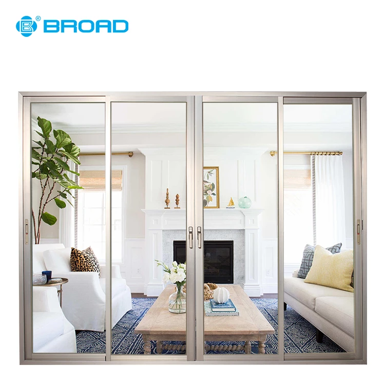 
Modern balcony decorative electronic flexible sliding glass doors 
