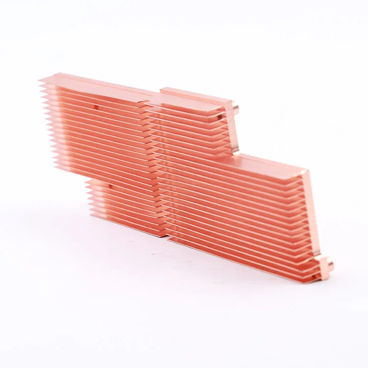 Wholesale Large Copper Heatsink, China Cu Radiator, Precision Machining Service
