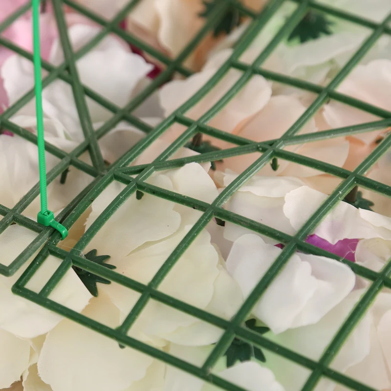 Hotsale Factory wholesale interior and exteriors decoration roll up rose flower wall artificial flower making  backdrop