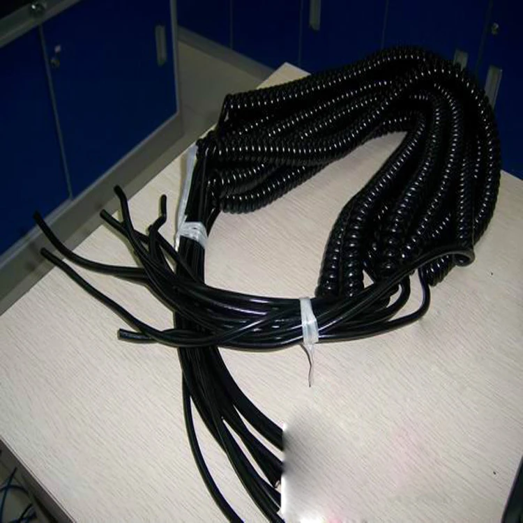 17 Cores 3m Spring Spiral Cable Coiled Cable for CNC Handheld Encoder Manual Pulse Generator MPG