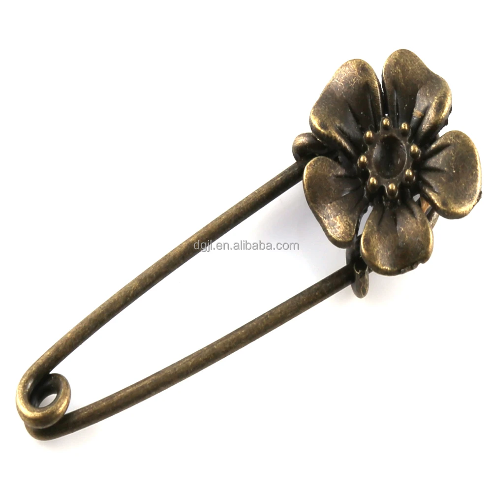 Gold Plated Brooch Pins for DIY Wedding Bridal Bouquets