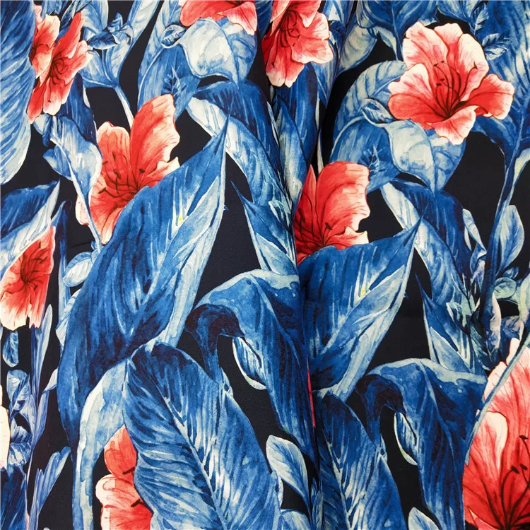 С принтом саржа персиковая кожа с покрытием PA