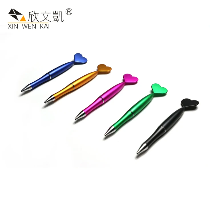 
School Stationery Innovative Custom Heart Shape Ball Point Pen With Darts heart shape stylus pen stylus pen with fine tip 