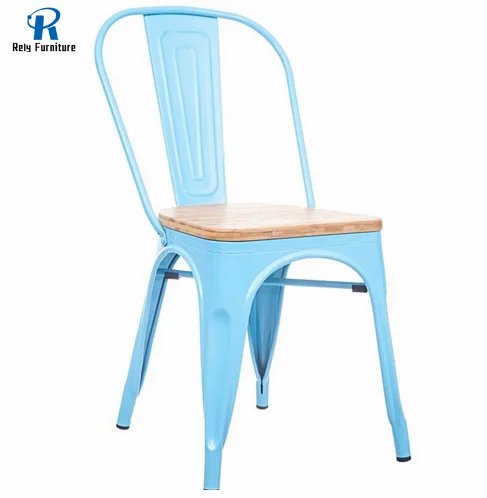 Горячая распродажа Лучшая цена железный современный дизайн винтажный промышленный Деревянный Обеденный металлический стул