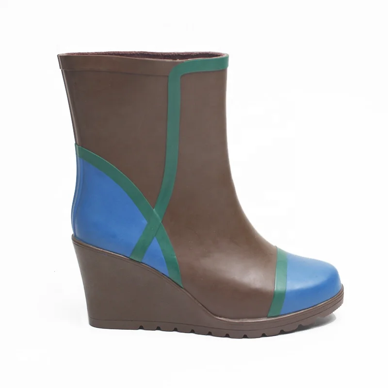 
Fashion women high heeled women rain boots rubber sole waterproof 