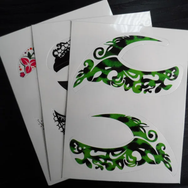 custom printed water transfer eye tattoo sticker