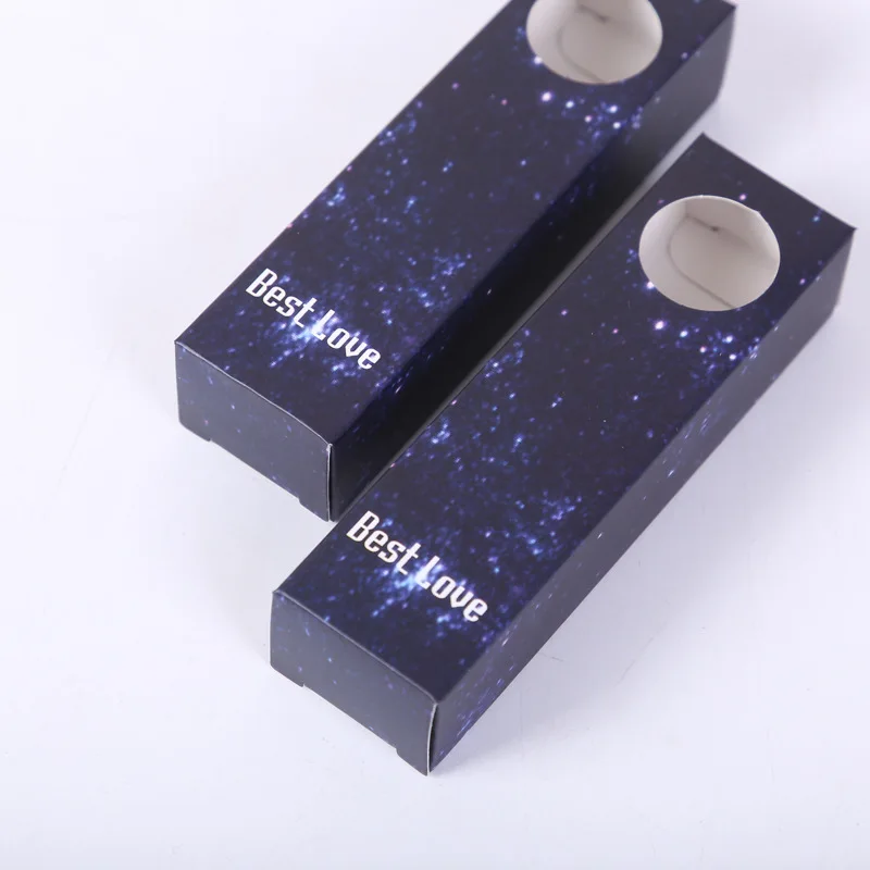 Креативная самодельная упаковочная бумажная коробка с изображением звездного неба и леденцов