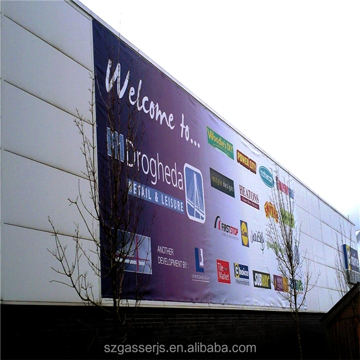 Custom Outdoor Advertising Fabric Vinyl Large Format PVC Flex Banner For Fence Printed Banner