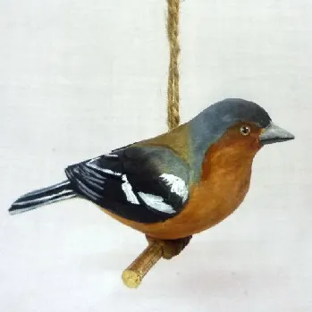 Decorative Hand Carved Wooden Birds Model Decoration Wooden Bird