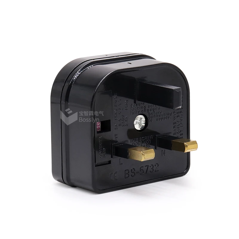 Fast Lesd Time Type G UK Fused Plug Adaptor European 2 Pin To UK 3 Pin uk travel adapter
