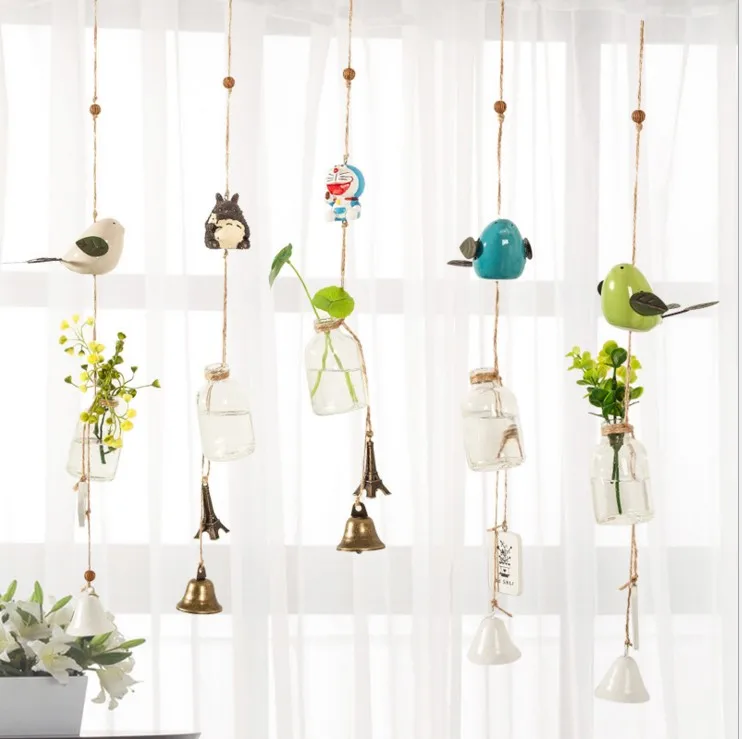 
WR Products outdoor Handing Resin wind chimes of wrought craft ceramics wind chime for home decoration 